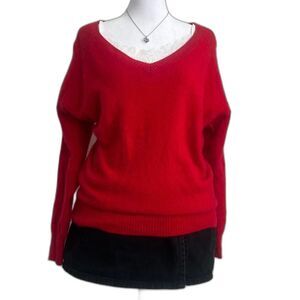 Victorias Secret red cashmere sweater soft knit